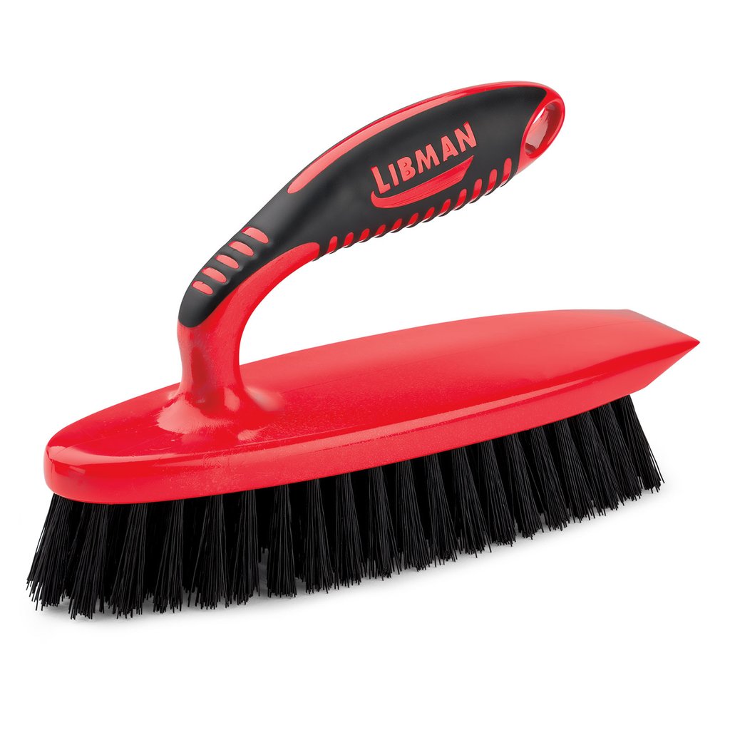 Iron Handle Scrub Brush (Red)
