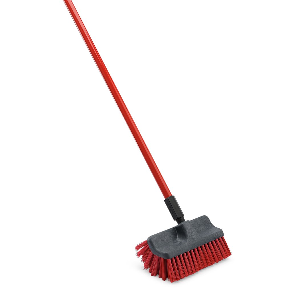 Dual-Surface Scrub Brush &amp; 60&quot; Handle
