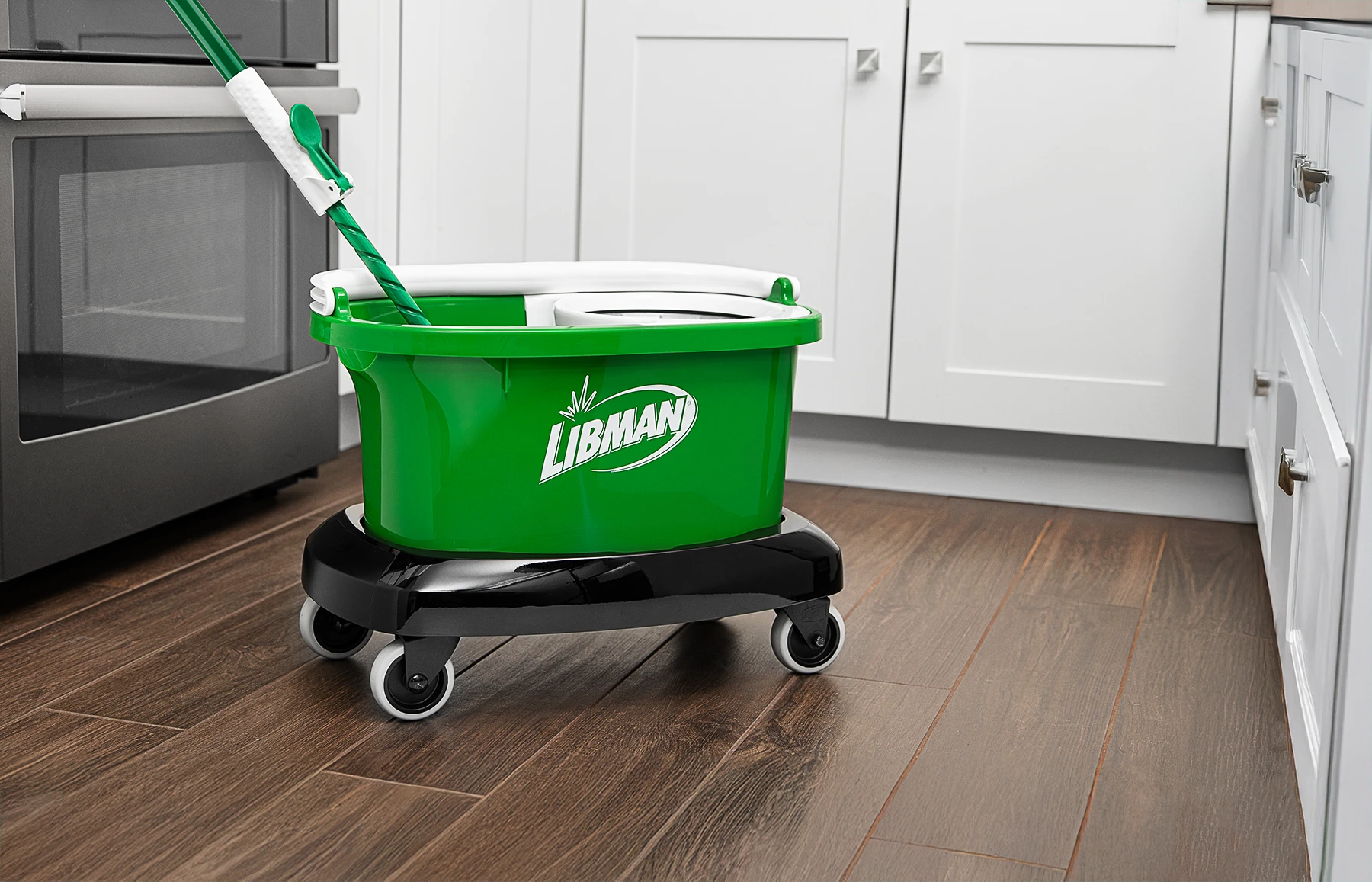 Bucket trolley in a kitchen