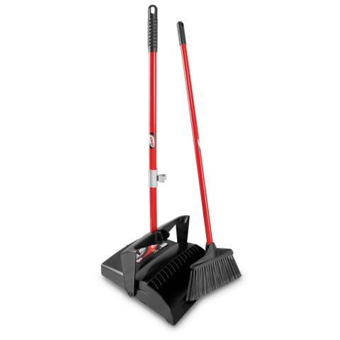 Lobby Dust Pan & Broom (Open Lid)