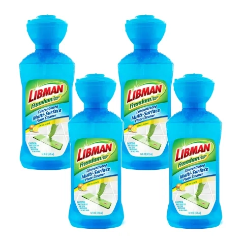 Four bottles of floor cleaning solution