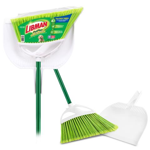 1193 Deluxe Lobby Dustpan & Broom Set (Closed Lid) | Libman